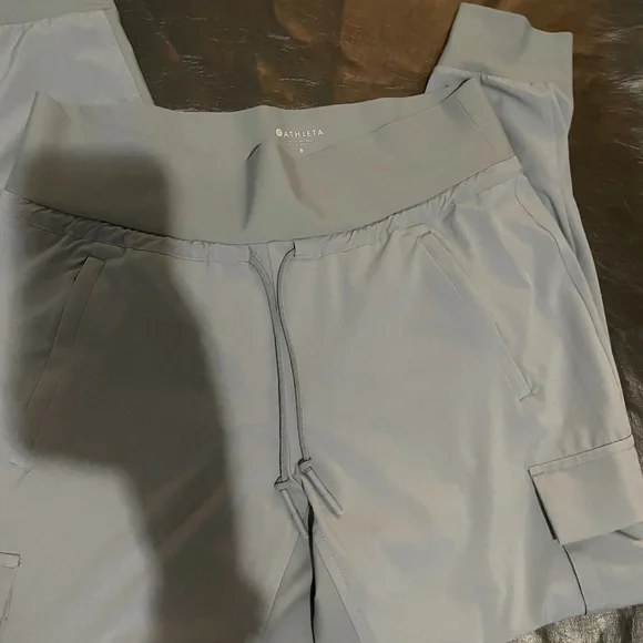 Athleta Light Gray Track Pants - Picture 9 of 10